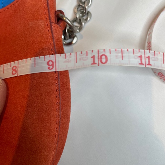 ZARA Burnt Orange Suede Crossbody Purse - Picture 9 of 11